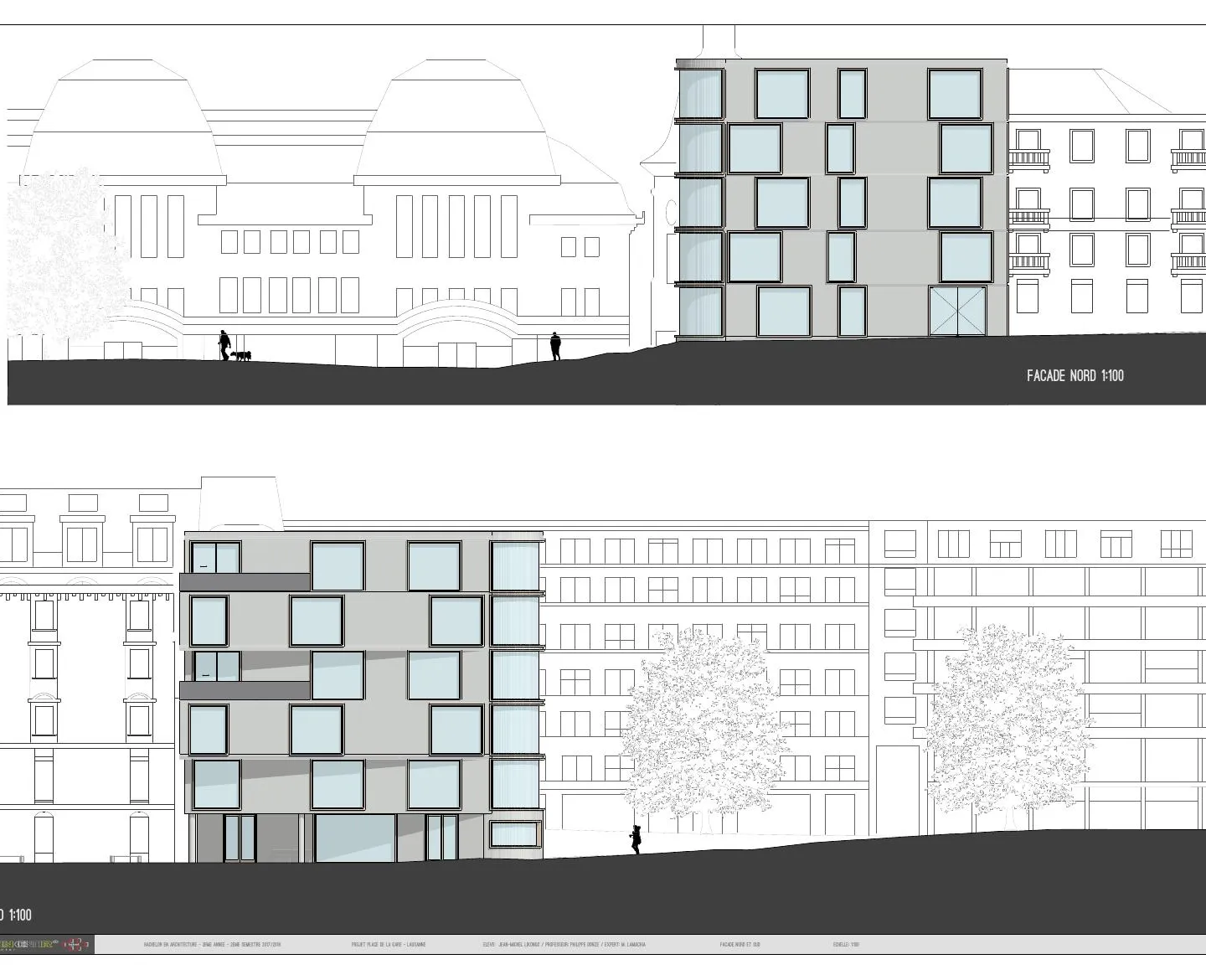 Traitement de l'angle — Place de la Gare, Lausanne — vue 3 sur 4