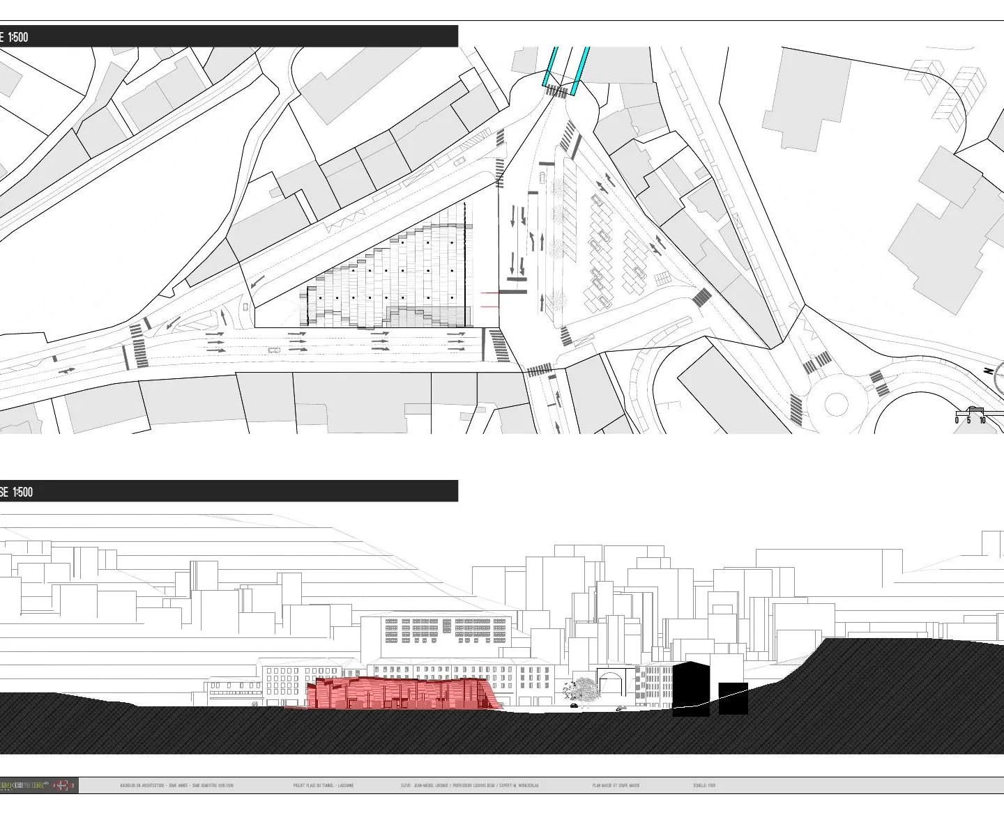 Marché couvert — Place du Tunnel, Lausanne — vue 3 sur 4