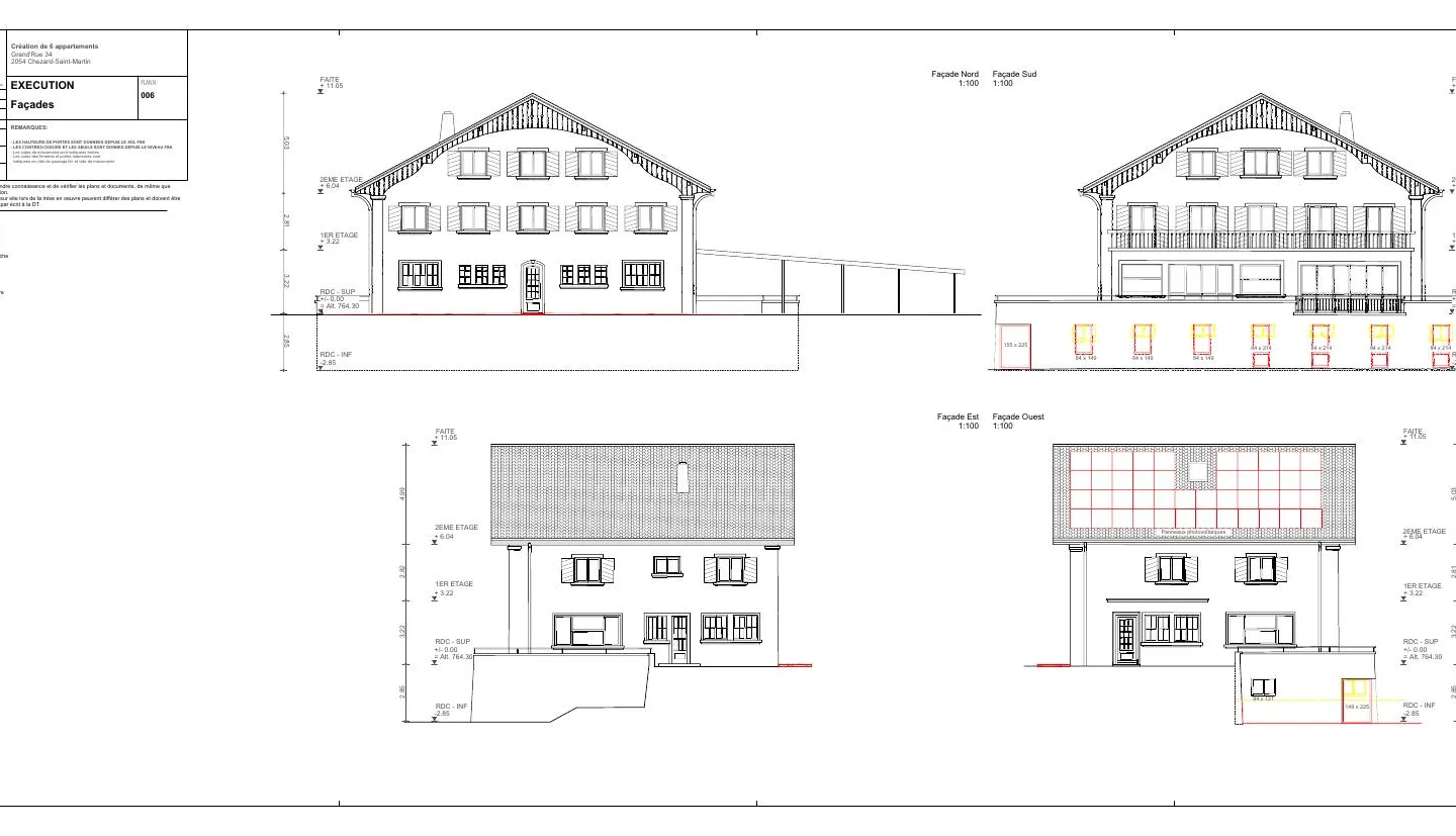 Création de 6 appartements — Chézard-Saint-Martin — vue 6 sur 6