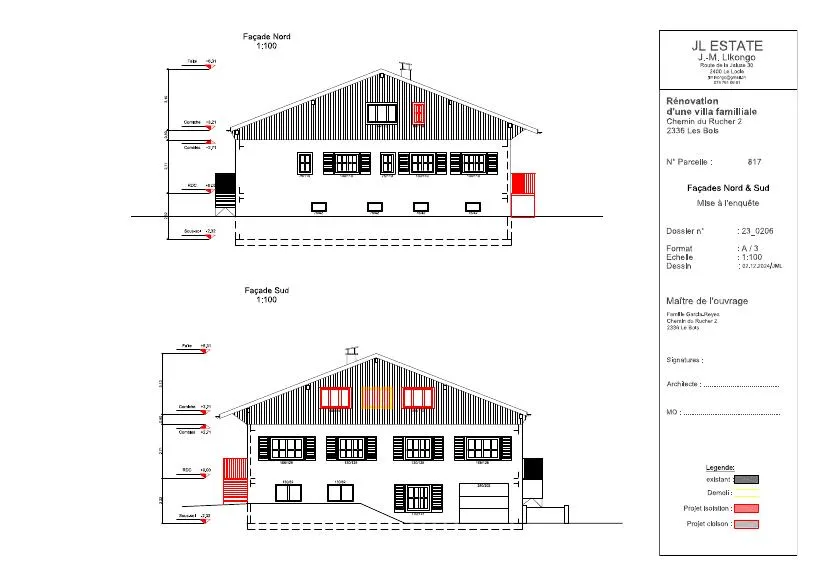 Rénovation villa familiale — Les Bois — Les Bois