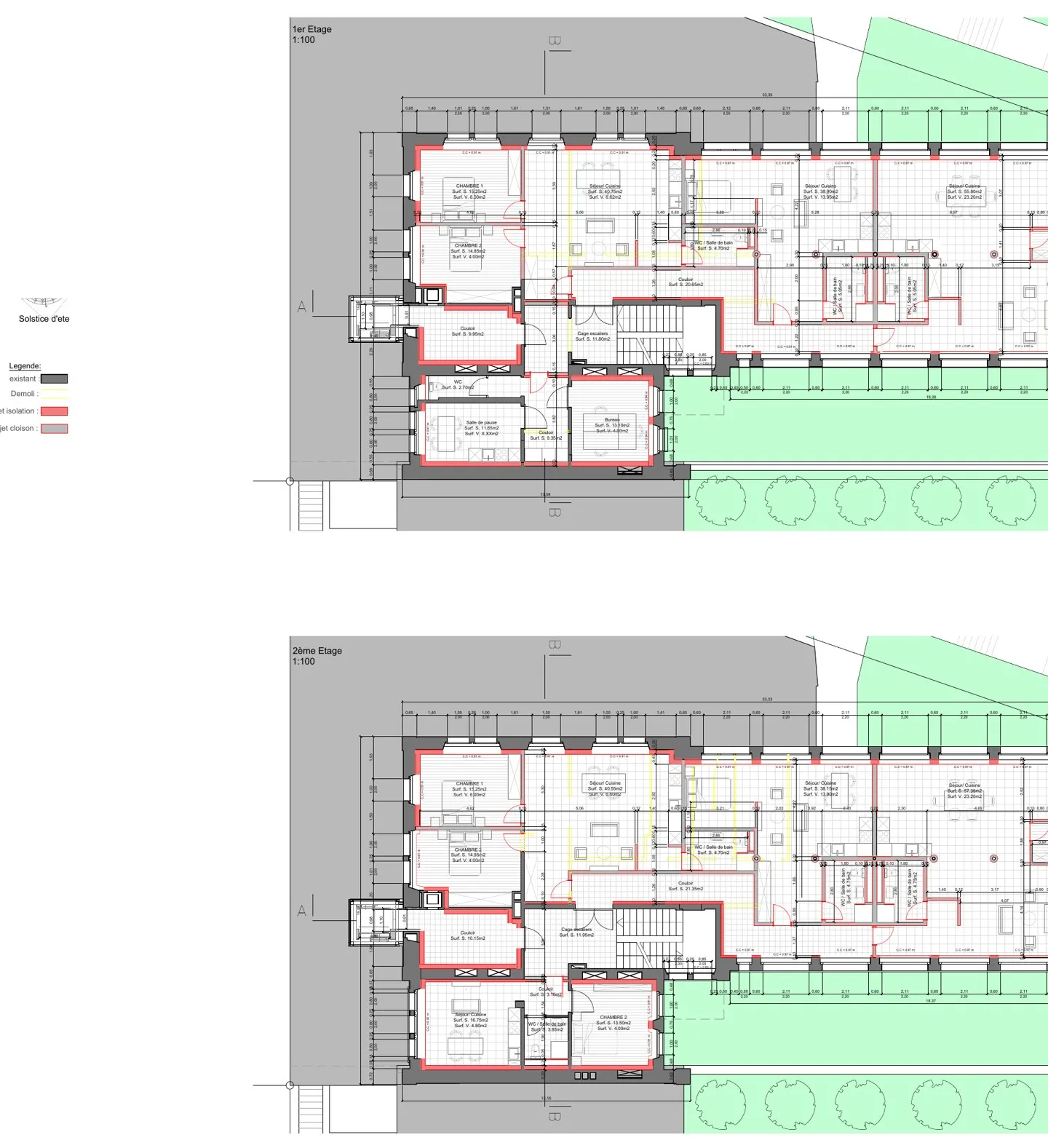 12 logements et un bureau — Rue du Commerce — vue 8 sur 14