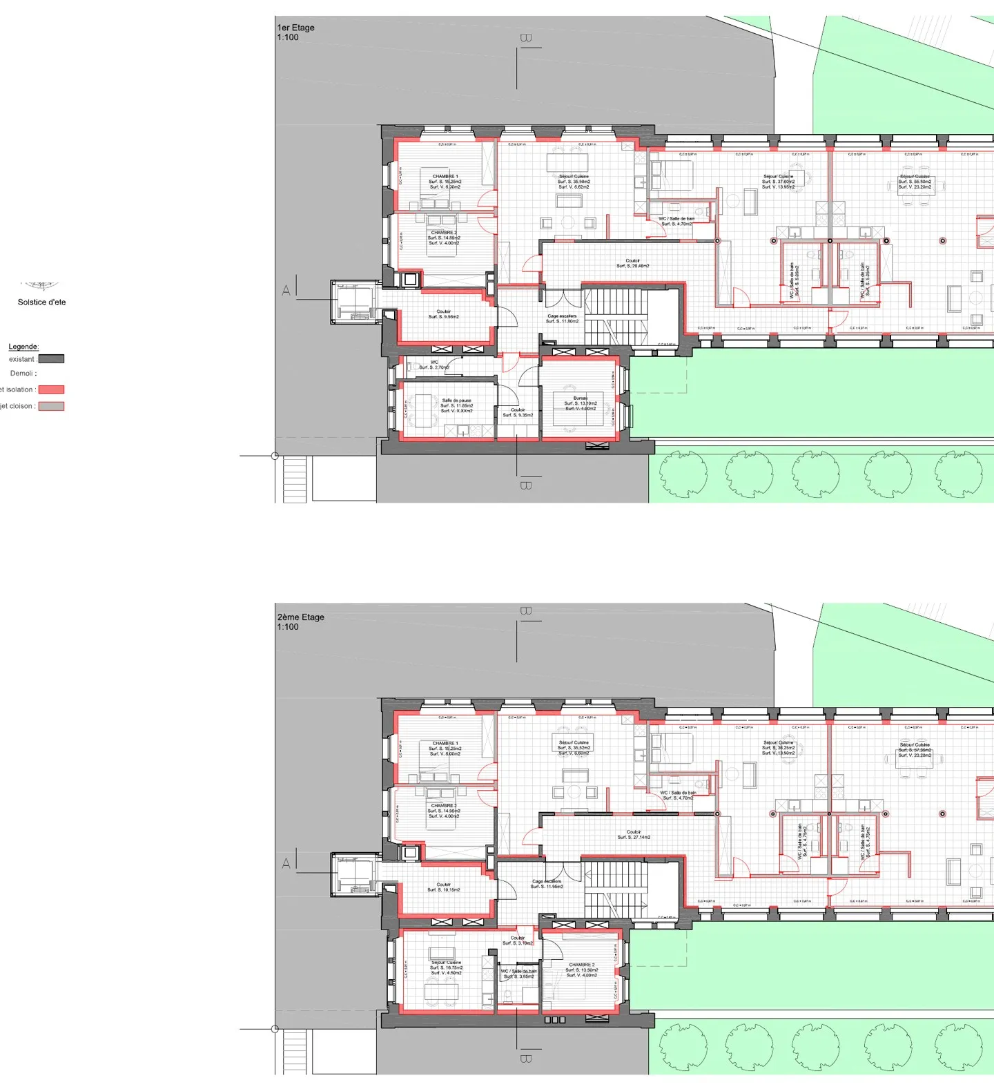 12 logements et un bureau — Rue du Commerce — vue 6 sur 14